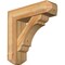 Ekena Millwork Olympic Craftsman Rough Sawn Bracket w/ Offset Brace, Western Red Cedar, 8"W x 28"D x 28"H BKT0806X28X28OLY04RWR - alternate 1